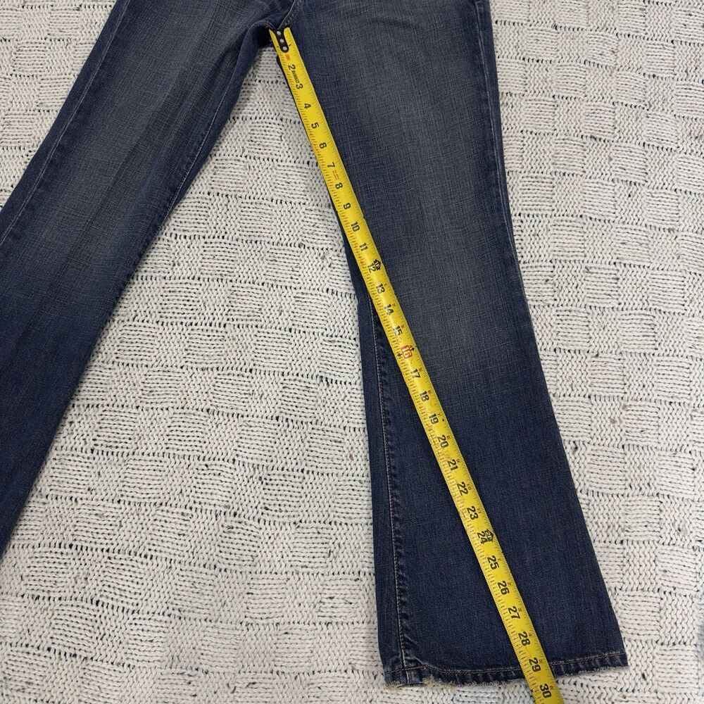 VTG Y2K Abercrombie & Fitch Womens 0S Low Rise Bootcut Jeans Distressed Cotton - Picture 11 of 12